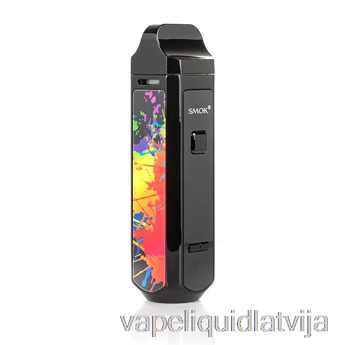 Smok Rpm 40 Pod Mod Komplekts Melns Un 7 Krāsu Vape šķidrums